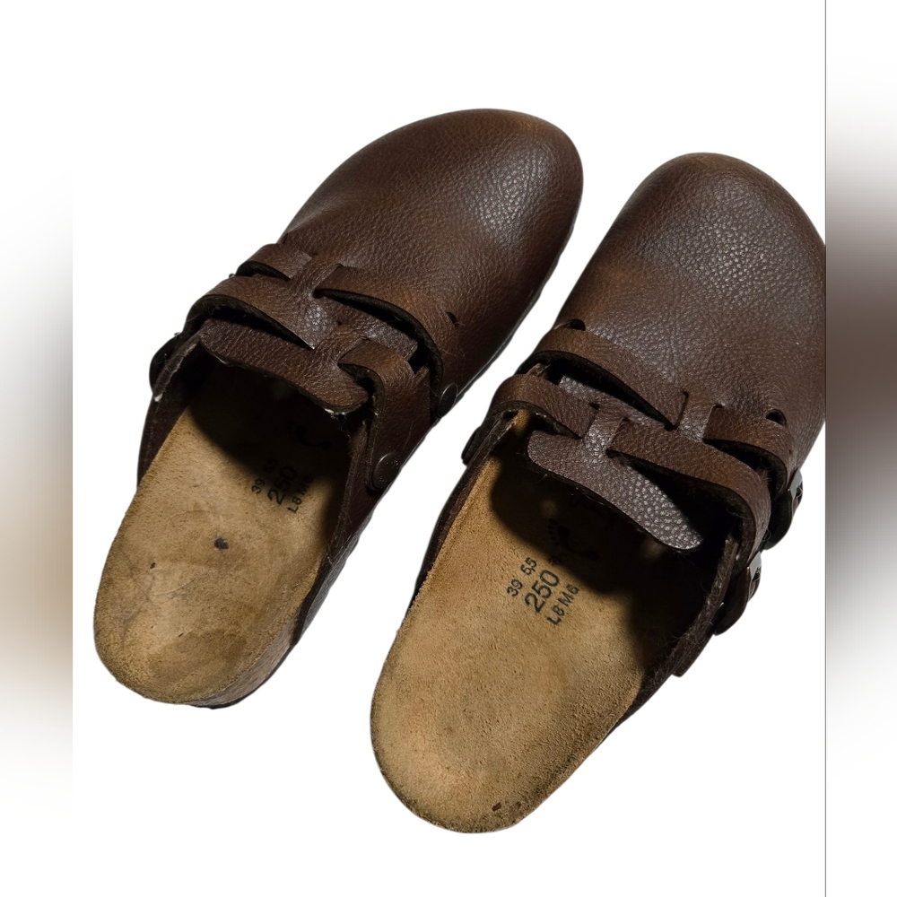 Birki's Camden Brown Leather Two Strap Clogs. Sz 8. EU39 - Picture 2 of 7